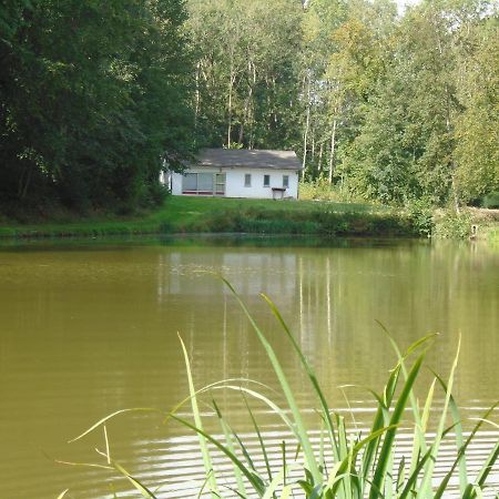 Deux étangs poissonneux au milieu des bois avec gîte moderne, la halte des deux lacs Rosée Exterior foto